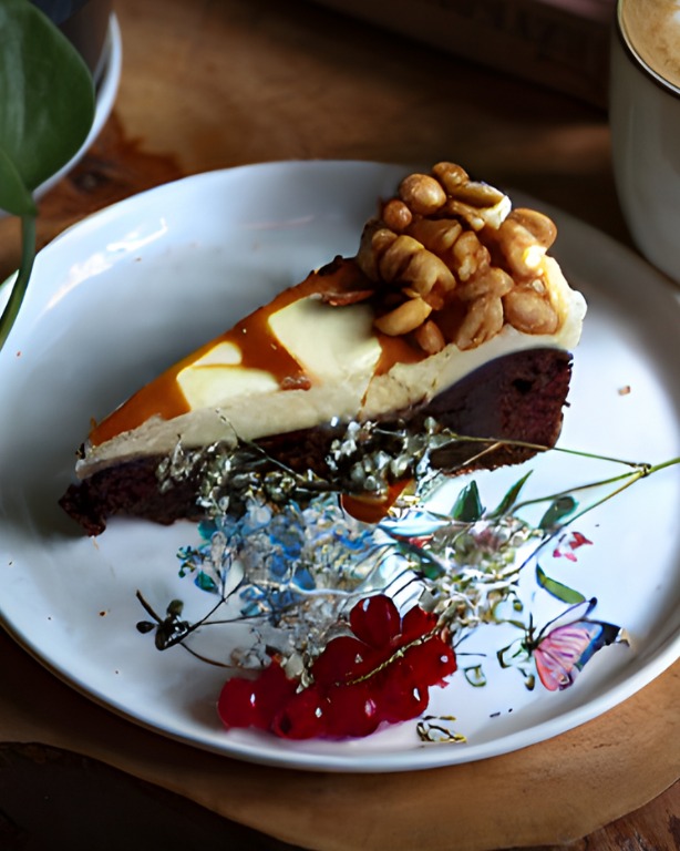 Brownie ze słonym karmelem i mascarpone